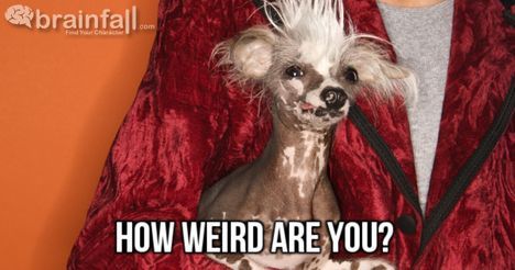 You are 72% weird. That makes you “Undoubtedly Odd!”