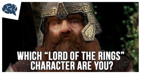 You are Gimli.